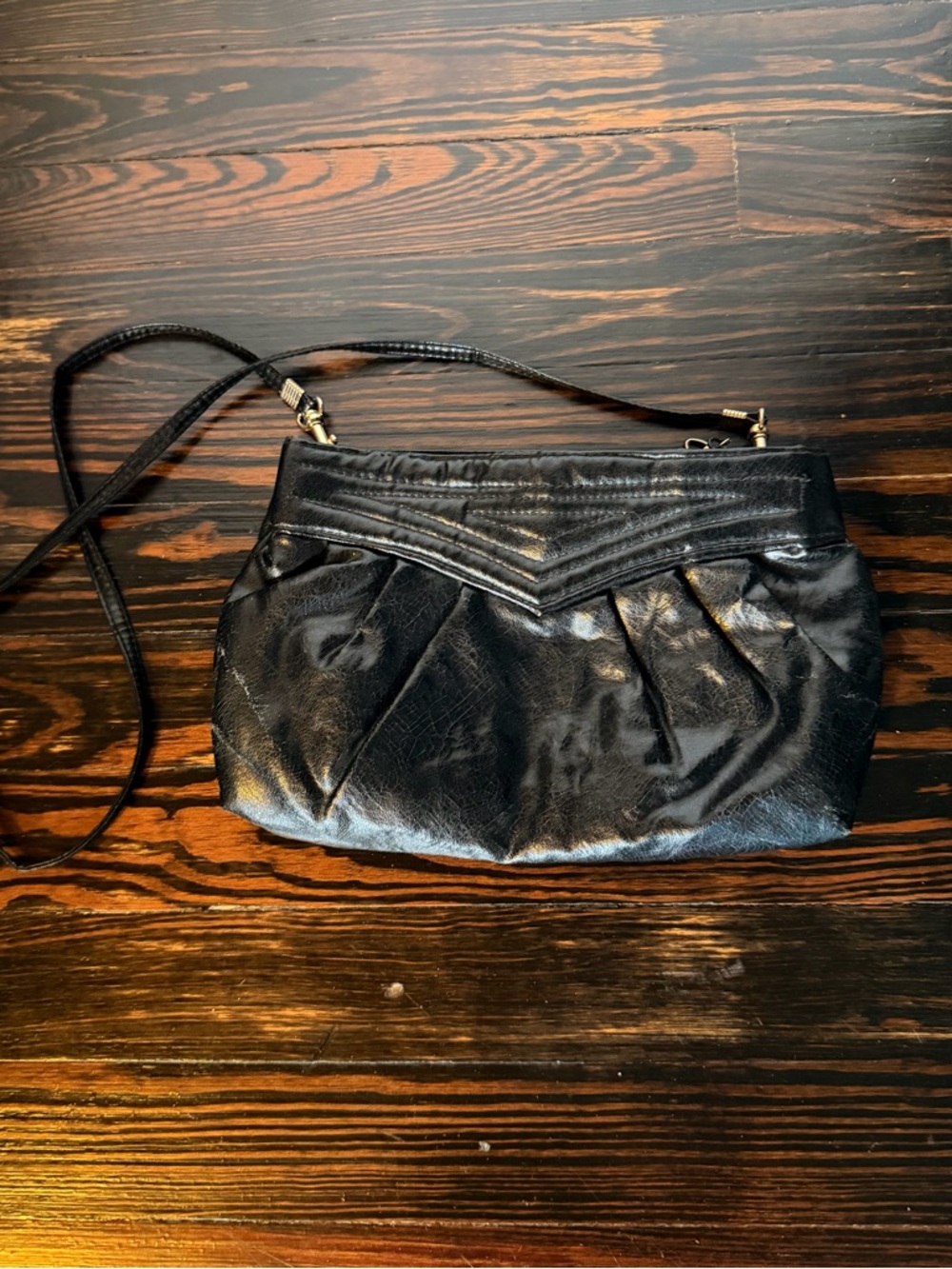 Vintage 80’s Women’s Black Clutch/Shoulder Purse